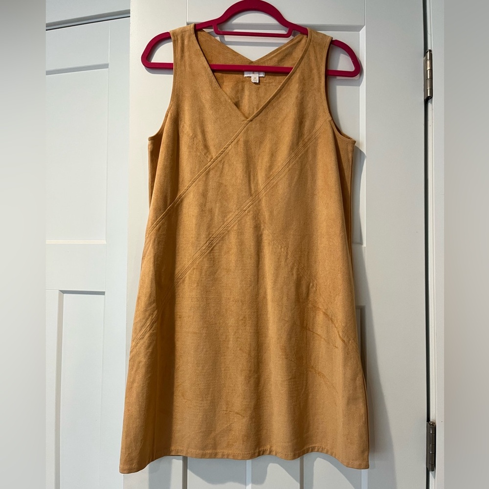 Light Brown / Tan Suede Dress (Size Medium)